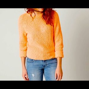 Free People Electric City Tangerine Sweater Large